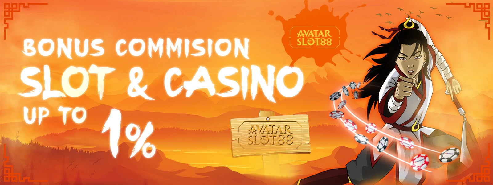 Bonus Commission Live Casino & Slot 1%